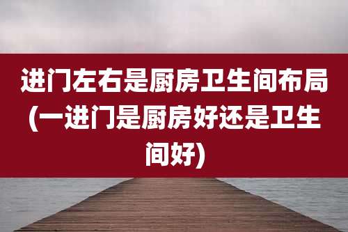 进门左右是厨房卫生间布局(一进门是厨房好还是卫生间好)
