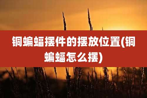 铜蝙蝠摆件的摆放位置(铜蝙蝠怎么摆)