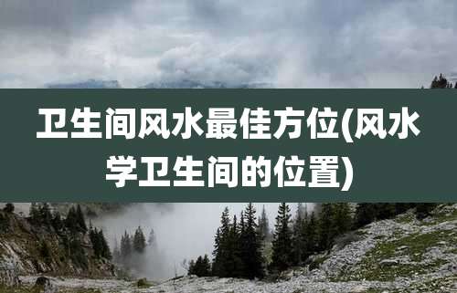 卫生间风水最佳方位(风水学卫生间的位置)