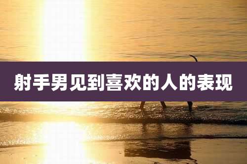 射手男见到喜欢的人的表现