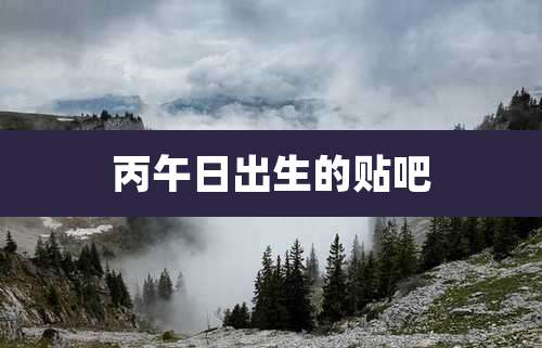 丙午日出生的贴吧