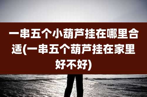 一串五个小葫芦挂在哪里合适(一串五个葫芦挂在家里好不好)