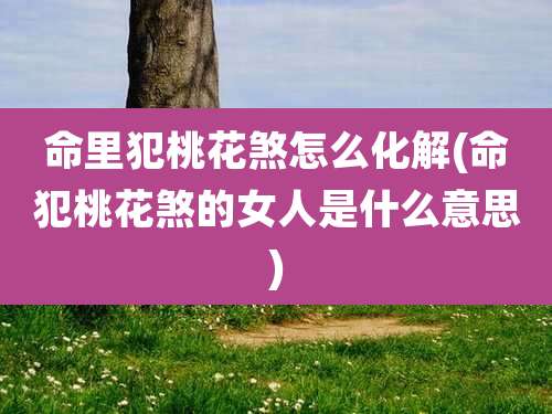 命里犯桃花煞怎么化解(命犯桃花煞的女人是什么意思)