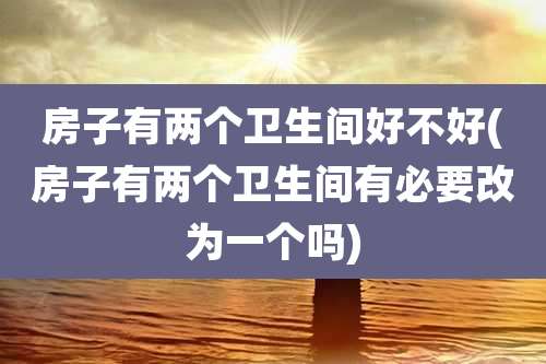 房子有两个卫生间好不好(房子有两个卫生间有必要改为一个吗)