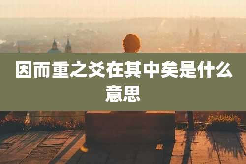 因而重之爻在其中矣是什么意思