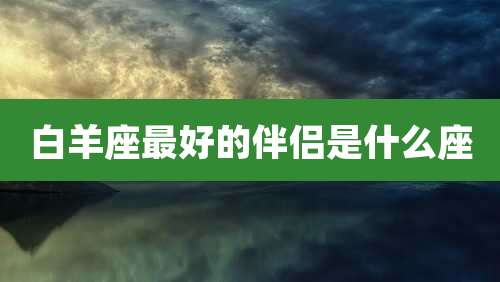 白羊座最好的伴侣是什么座