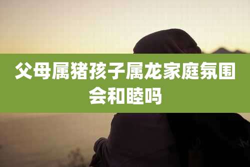 父母属猪孩子属龙家庭氛围会和睦吗