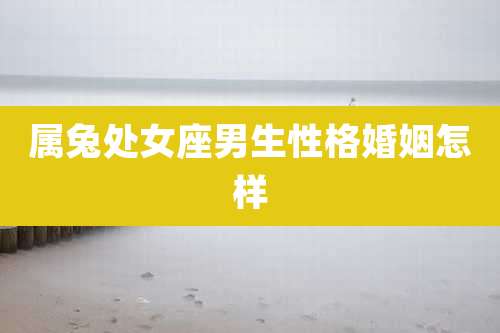 属兔处女座男生性格婚姻怎样