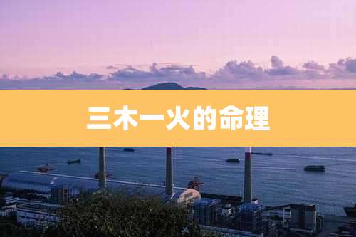 三木一火的命理