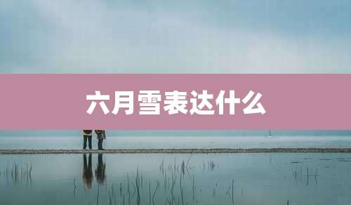 六月雪表达什么