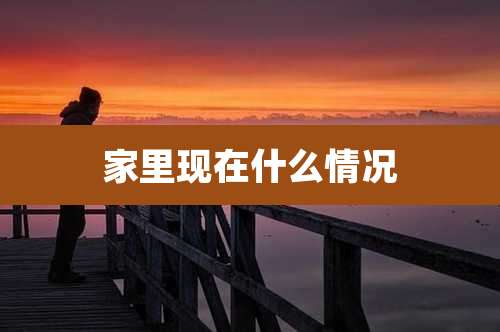 家里现在什么情况