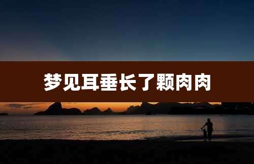 梦见耳垂长了颗肉肉