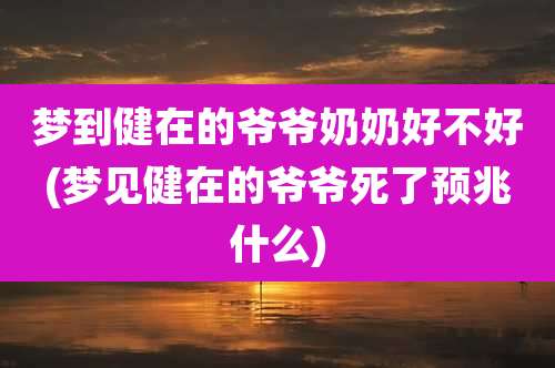 梦到健在的爷爷奶奶好不好(梦见健在的爷爷死了预兆什么)