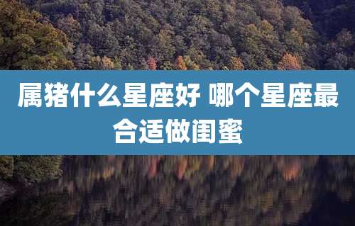 属猪什么星座好 哪个星座最合适做闺蜜