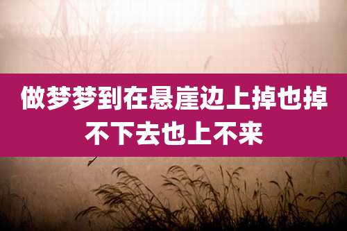 做梦梦到在悬崖边上掉也掉不下去也上不来