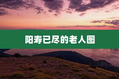 阳寿已尽的老人图