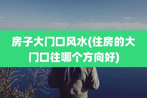 房子大门口风水(住房的大门口往哪个方向好)