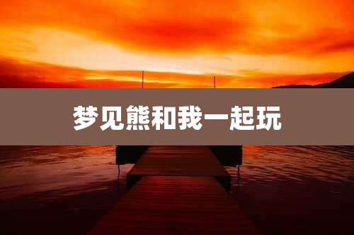 梦见熊和我一起玩