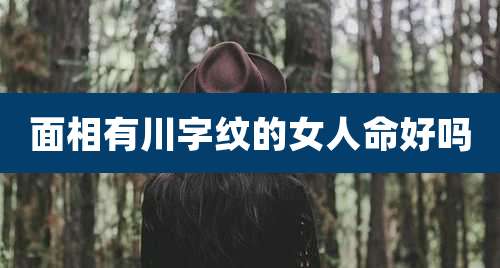 面相有川字纹的女人命好吗