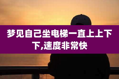 梦见自己坐电梯一直上上下下,速度非常快