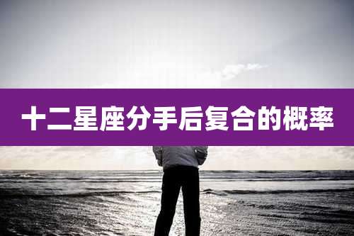 十二星座分手后复合的概率