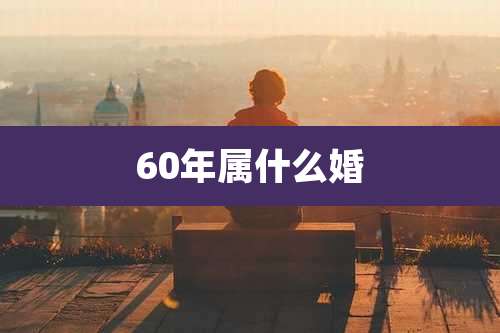 60年属什么婚