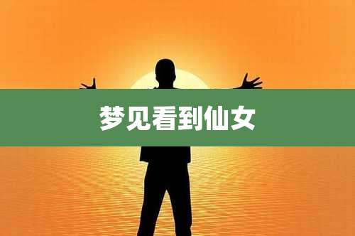 梦见看到仙女