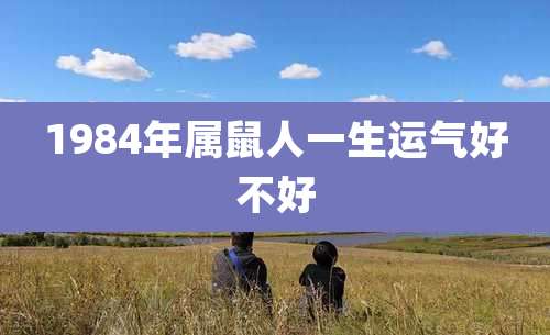 1984年属鼠人一生运气好不好