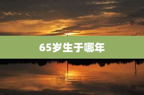65岁生于哪年