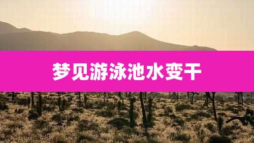 梦见游泳池水变干