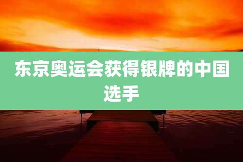 东京奥运会获得银牌的中国选手