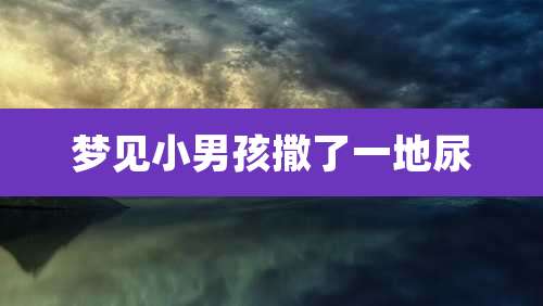梦见小男孩撒了一地尿