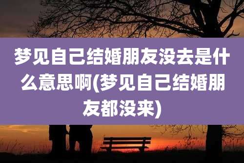 梦见自己结婚朋友没去是什么意思啊(梦见自己结婚朋友都没来)