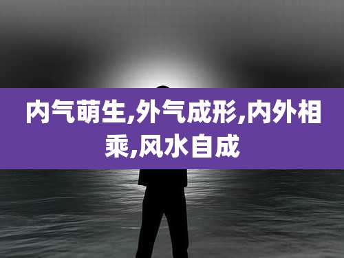 内气萌生,外气成形,内外相乘,风水自成