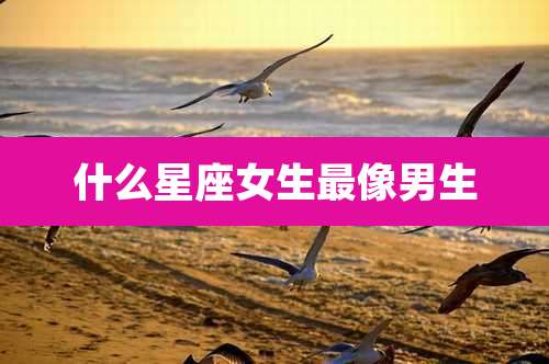 什么星座女生最像男生