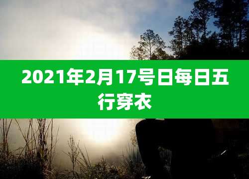2021年2月17号日每日五行穿衣