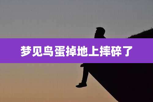 梦见鸟蛋掉地上摔碎了