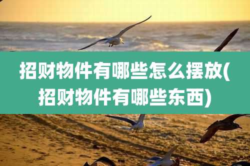 招财物件有哪些怎么摆放(招财物件有哪些东西)