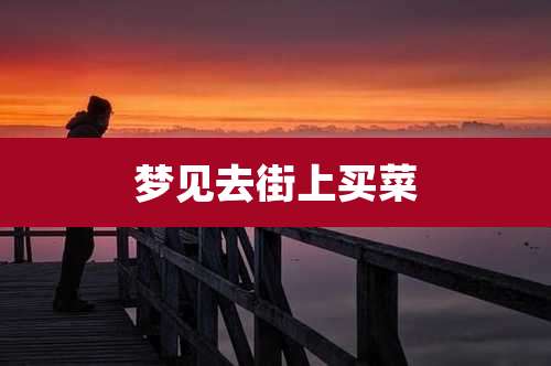 梦见去街上买菜