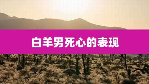 白羊男死心的表现