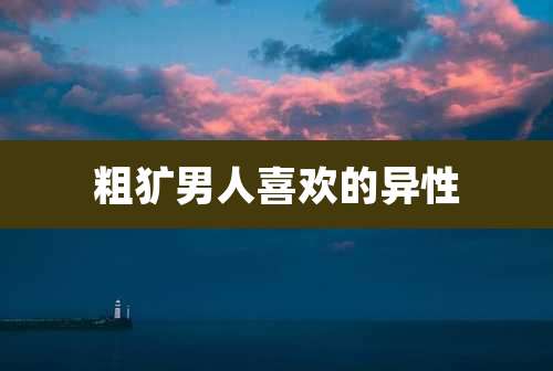 粗犷男人喜欢的异性