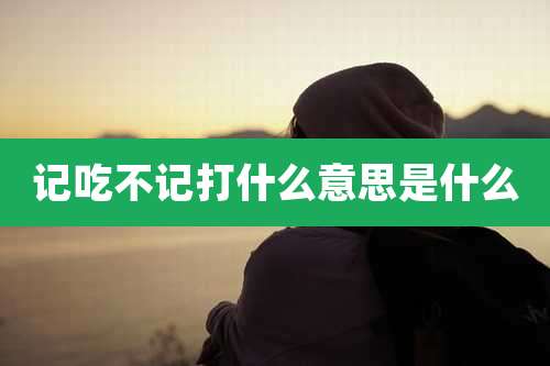记吃不记打什么意思是什么
