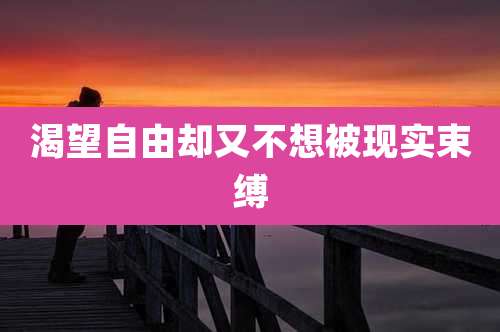 渴望自由却又不想被现实束缚