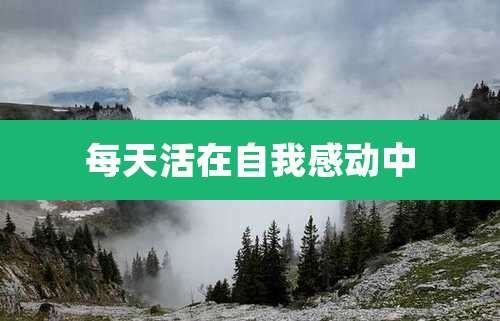 每天活在自我感动中