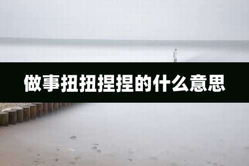 做事扭扭捏捏的什么意思