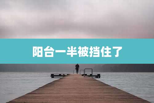 阳台一半被挡住了