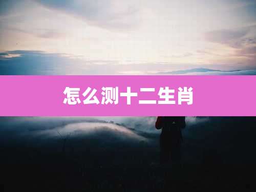 怎么测十二生肖