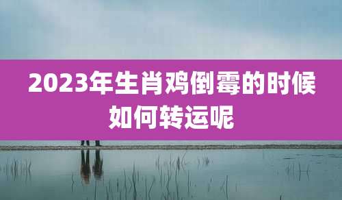 2023年生肖鸡倒霉的时候如何转运呢