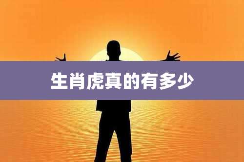 生肖虎真的有多少