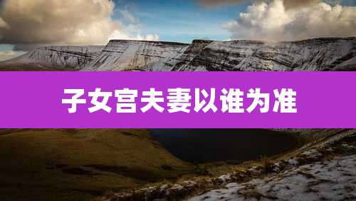 子女宫夫妻以谁为准